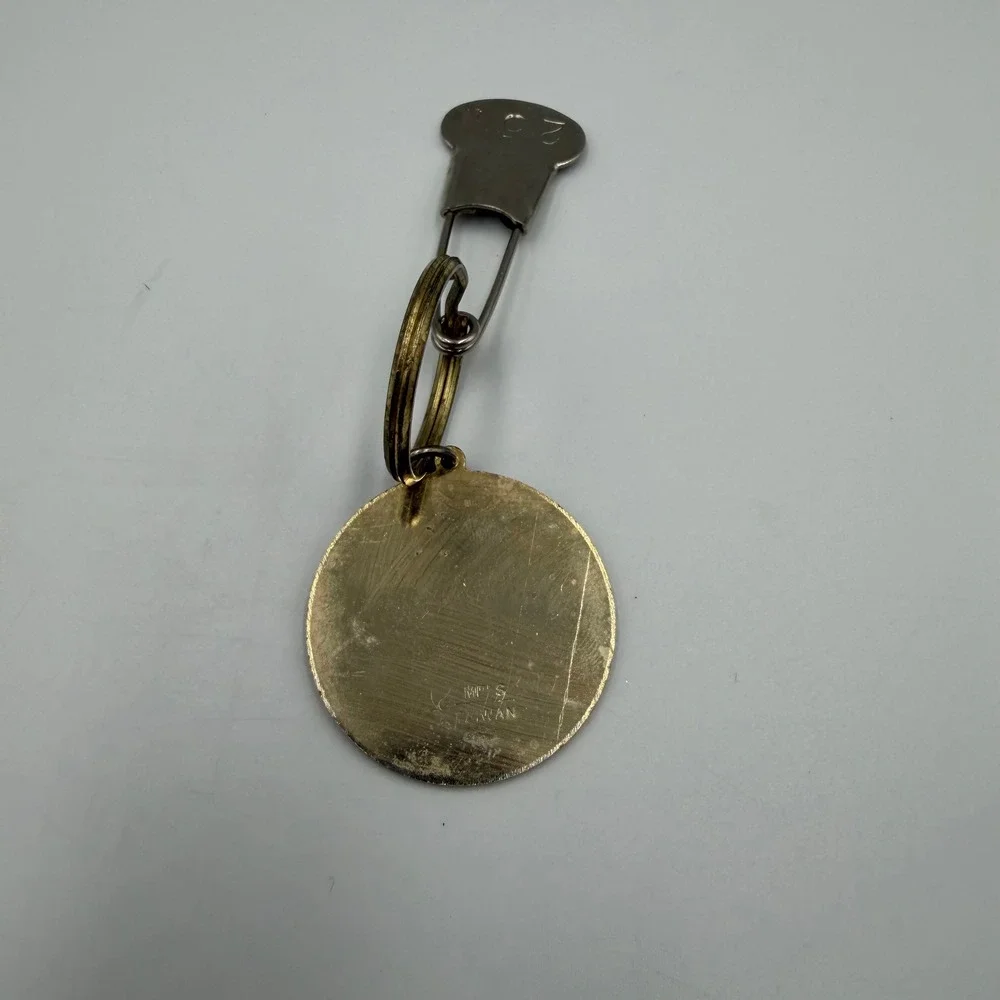 Vintage University of Kansas Jayhawks Keychain Once a Jayhawk Always a Jayhawk